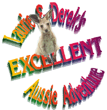 excellent aussie adventure logo (with 'roo)