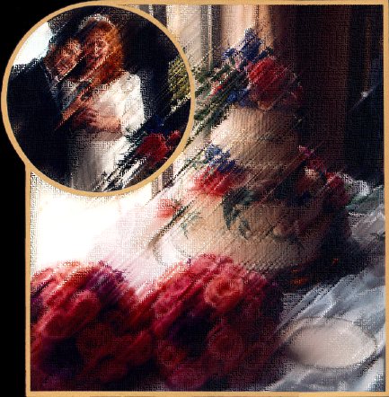 wedding cake photo done in pastels